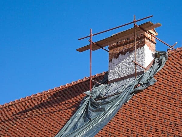 Repairing a badly damaged chimney