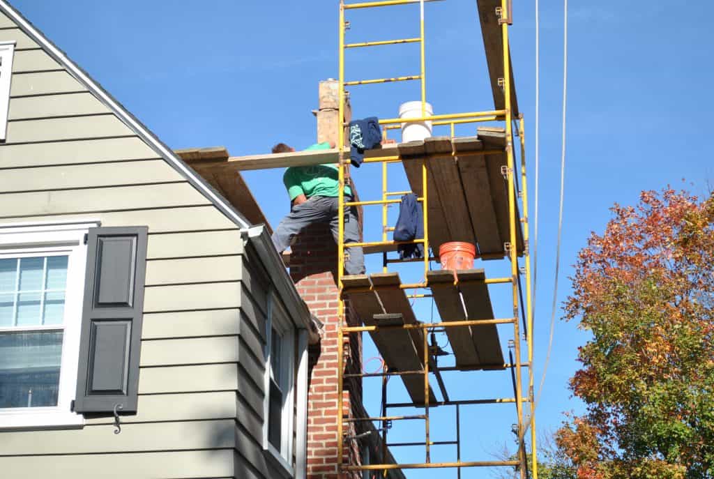 Team working on Chimney