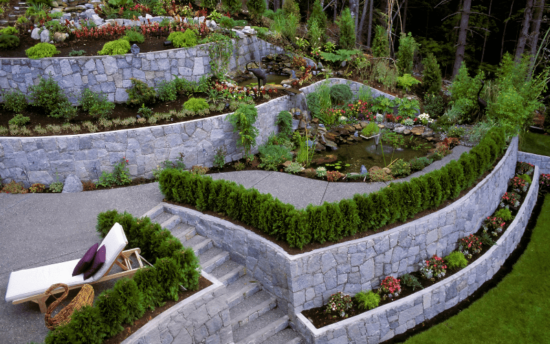 Luxury retaining walls