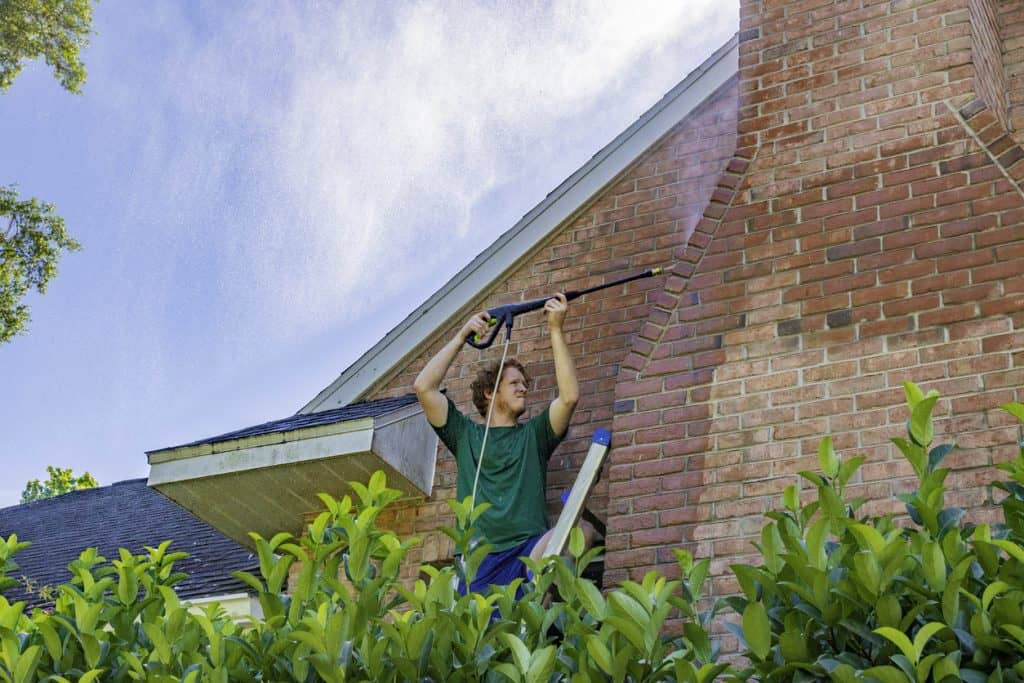 Brick masonry cleaning