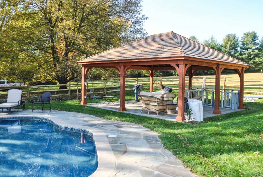 Covered patio structure