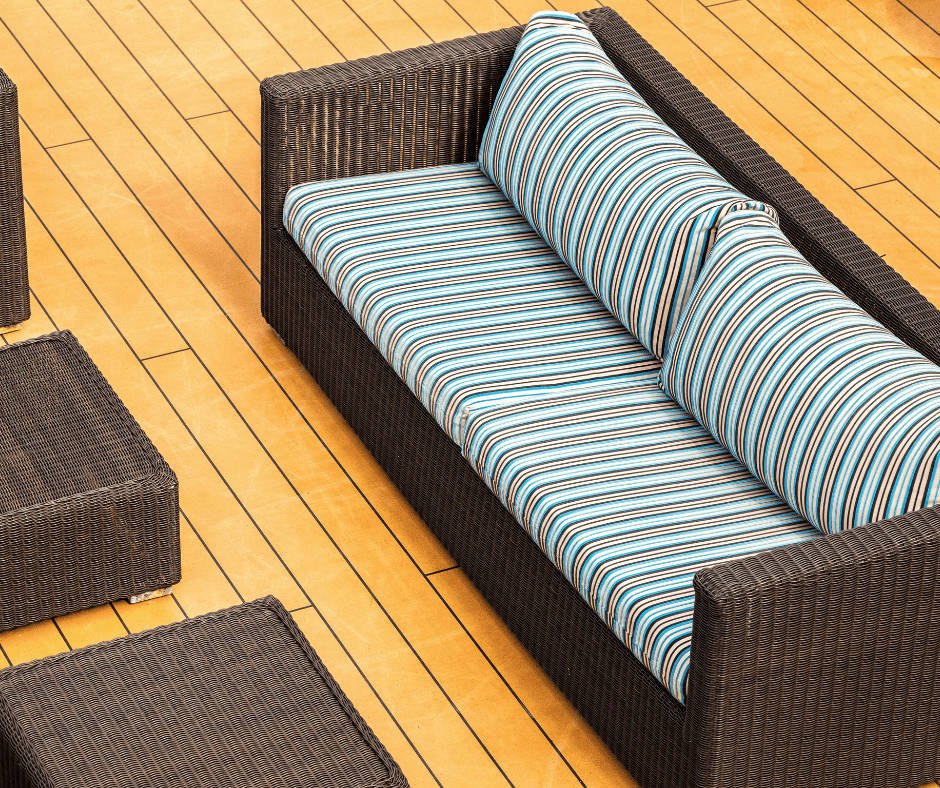 Synthetic wicker outdoor furniture