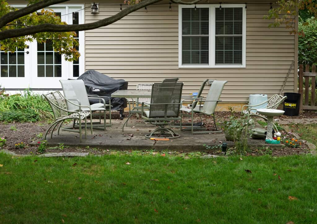 Patio drainage issues