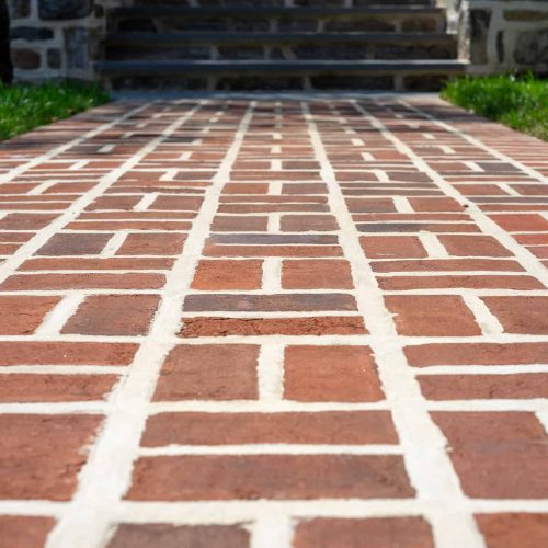 Hardscaping includes brick and brick walkways