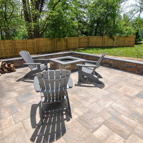 Patio with firepit